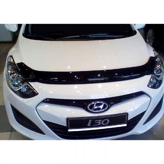 SIM Hyundai i30 II '12- Дефлектор капота "мухобойка" (темный) SIM Hyundai i30 II '12- Дефлектор капота "мухобойка" (темный)