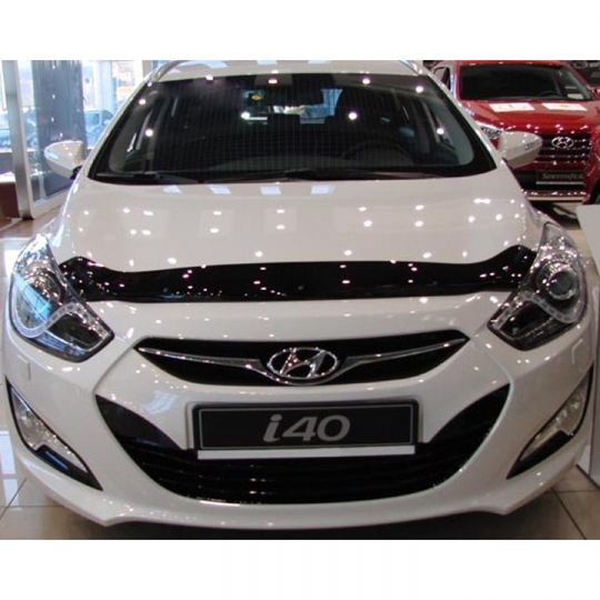 SIM Hyundai i40 '11- Дефлектор капота "мухобойка" (темный) SIM Hyundai i40 '11- Дефлектор капота "мухобойка" (темный)