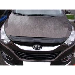 SIM Hyundai ix35 '10- Дефлектор капота "мухобойка" (темный)