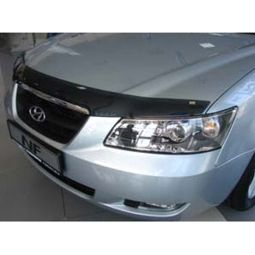 SIM Hyundai Sonata (NF) '04-08 Дефлектор капота "мухобойка" (темный)