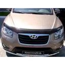 SIM Hyundai Santa Fe II '06-12 Дефлектор капота "мухобойка" (темный)