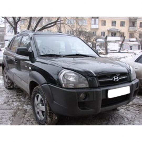 SIM Hyundai Tucson I '04-07 Дефлектор капота "мухобойка" (темный)