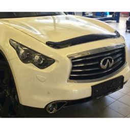 SIM Infiniti FX/QX70 II (S51) '08- Дефлектор капота "мухобойка" (темный)