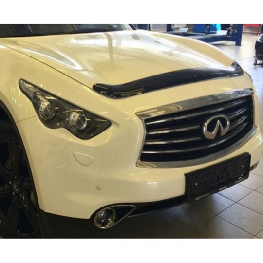 SIM Infiniti FX/QX70 II (S51) '08- Дефлектор капота "мухобойка" (темный)