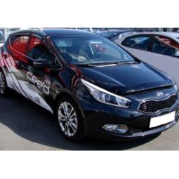 SIM Kia Cee'd II '12- Дефлектор капота "мухобойка" (темный)