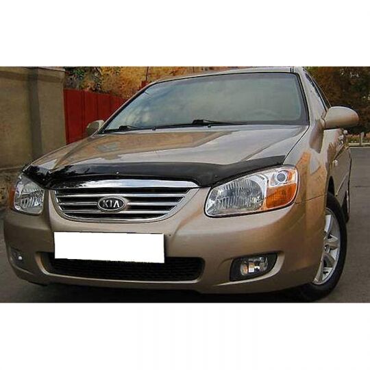SIM Kia Cerato I '04-08 Дефлектор капота "мухобойка" (темный)