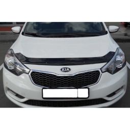 SIM Kia Cerato III '12-18 Дефлектор капота "мухобойка" (темный)