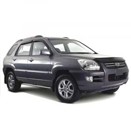SIM Kia Sportage II '04-10 Дефлектор капота "мухобойка" (темный)