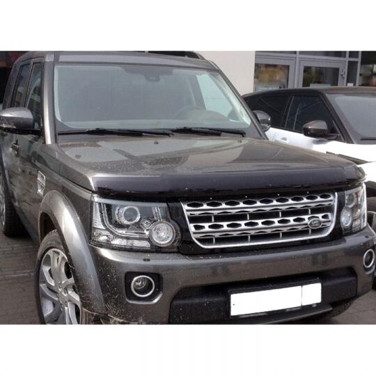 SIM Land Rover Discovery IV '09-16 Дефлектор капота "мухобойка" (темный)