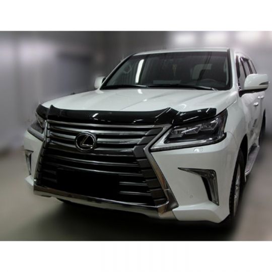 SIM Lexus LX 570 '15- Дефлектор капота "мухобойка" (темный) SIM Lexus LX 570 '15- Дефлектор капота "мухобойка" (темный)