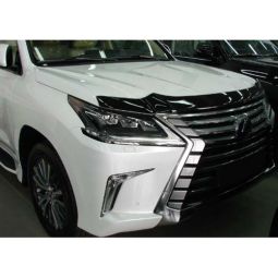 SIM Lexus LX 570 '15- Дефлектор капота "мухобойка" (темный)