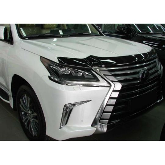 SIM Lexus LX 570 '15- Дефлектор капота "мухобойка" (темный) SIM Lexus LX 570 '15- Дефлектор капота "мухобойка" (темный)