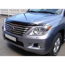 SIM Lexus LX 570 '07-12 Дефлектор капота "мухобойка" (темный)