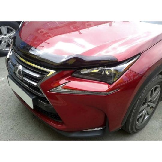 SIM Lexus NX '14- Дефлектор капота "мухобойка" (темный)