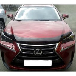 SIM Lexus NX '14- Дефлектор капота "мухобойка" (темный)