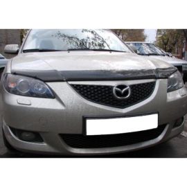 SIM Mazda 3 (BK) I '06-09 седан Дефлектор капота "мухобойка" (темный)