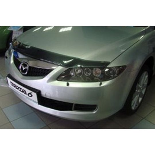 SIM Mazda 6 (GG/GY) '02-08 Дефлектор капота "мухобойка" (темный)