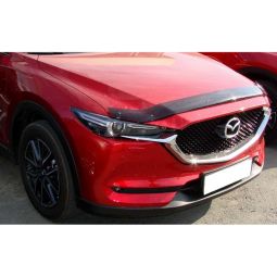 SIM Mazda CX-5 II '17- Дефлектор капота "мухобойка" (темный)