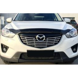 SIM Mazda CX-5 I '12-17 Дефлектор капота "мухобойка" (темный)