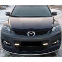 SIM Mazda CX-7 '06-12 Дефлектор капота "мухобойка" (темный)