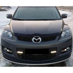 SIM Mazda CX-7 '06-12 Дефлектор капота "мухобойка" (темный)