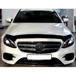 SIM Mercedes-Benz E-Class (W213) '16- Дефлектор капота "мухобойка" (темный)
