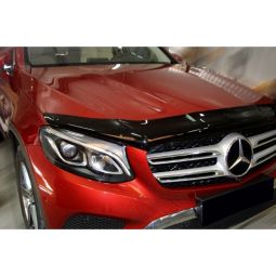 SIM Mercedes-Benz GLC-Class (X253) '15- Дефлектор капота "мухобойка" (темный)