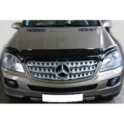 SIM Mercedes-Benz ML-Class (W164) '05-11 Дефлектор капота "мухобойка" (темный)