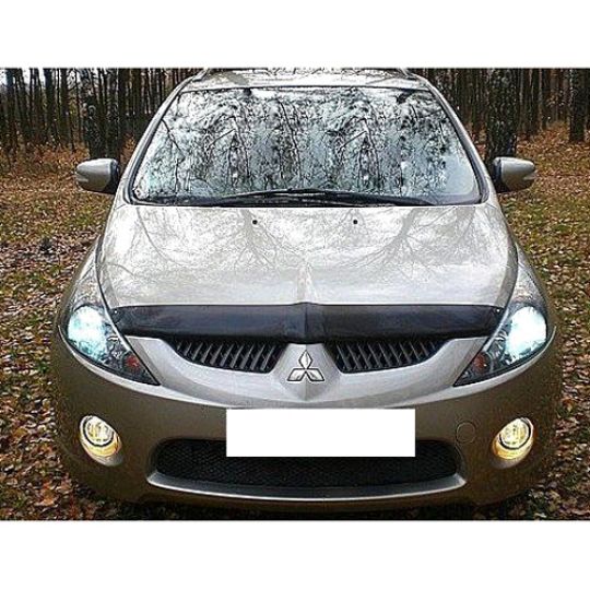SIM Mitsubishi Grandis '03-11 Дефлектор капота "мухобойка" (темный)