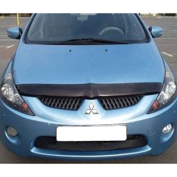SIM Mitsubishi Grandis '03-11 Дефлектор капота "мухобойка" (темный)