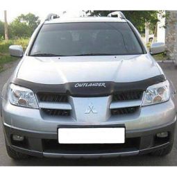 SIM Mitsubishi Outlander I '01-06 Дефлектор капота "мухобойка" (темный)