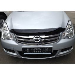SIM Nissan Almera (G11) '12- Дефлектор капота "мухобойка" (темный)