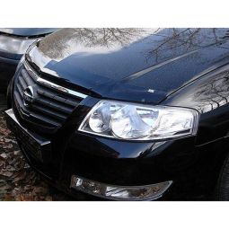 SIM Nissan Almera Classic (B10) '06- Дефлектор капота "мухобойка" (темный)
