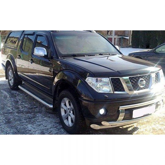 SIM Nissan Navara (D40) '10-14 Дефлектор капота "мухобойка" (темный) SIM Nissan Navara (D40) '10-14 Дефлектор капота "мухобойка" (темный)