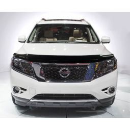 SIM Nissan Pathfinder (R52) IV '12- Дефлектор капота "мухобойка" (темный)