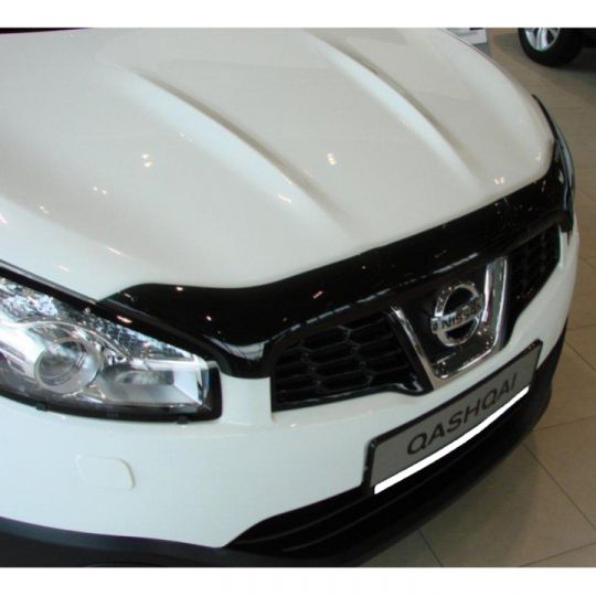 SIM Nissan Qashqai I '10-13 Дефлектор капота "мухобойка" (темный)