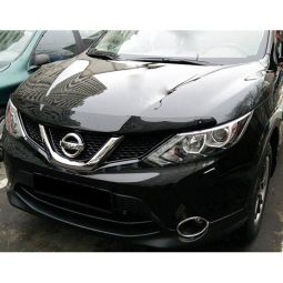 SIM Nissan Qashqai II '14- Дефлектор капота "мухобойка" (темный)