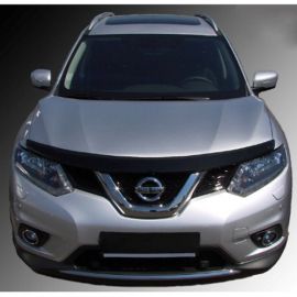 SIM Nissan X-Trail (T32) III '14- Дефлектор капота "мухобойка" (темный)