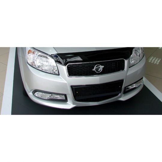 SIM Ravon R3 Nexia '15- Дефлектор капота "мухобойка" (темный)