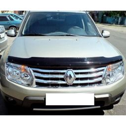 SIM Renault Duster I '10-18 Дефлектор капота "мухобойка" (темный)