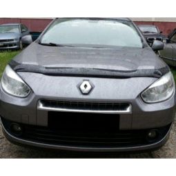 SIM Renault Fluence '09- седан Дефлектор капота "мухобойка" (темный)