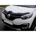 SIM Renault Kaptur '16- Дефлектор капота "мухобойка" (темный)