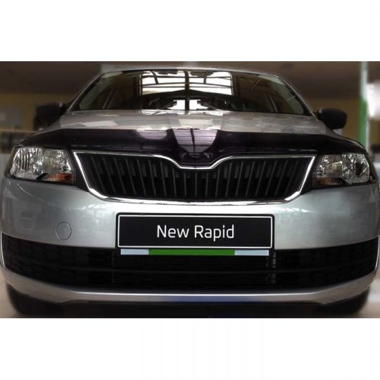 SIM Skoda Rapid '12- Дефлектор капота "мухобойка"
