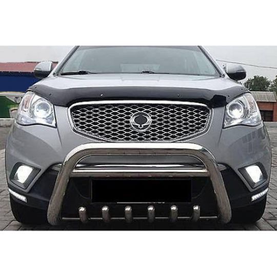 SIM SsangYong Actyon '11-13 Дефлектор капота "мухобойка" (темный) SIM SsangYong Actyon '11-13 Дефлектор капота "мухобойка" (темный)