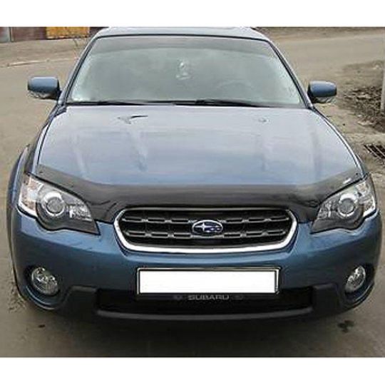 SIM Subaru Outback (BP) '03-08 Дефлектор капота "мухобойка" (темный)