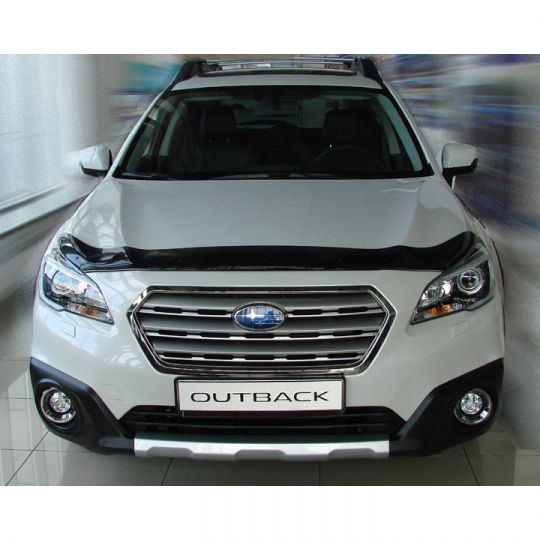 SIM Subaru Outback (BS) '14- Дефлектор капота "мухобойка" (темный)