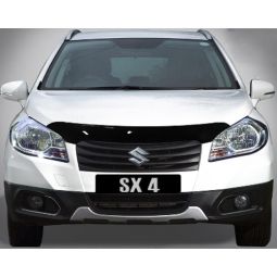 SIM Suzuki SX4 II '13-16 Дефлектор капота "мухобойка" (темный)