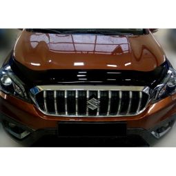 SIM Suzuki SX4 II '16- Дефлектор капота "мухобойка" (темный)