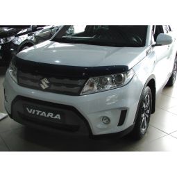SIM Suzuki Vitara II '15- Дефлектор капота "мухобойка" (темный)
