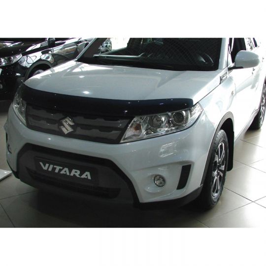 SIM Suzuki Vitara II '15- Дефлектор капота "мухобойка" (темный)